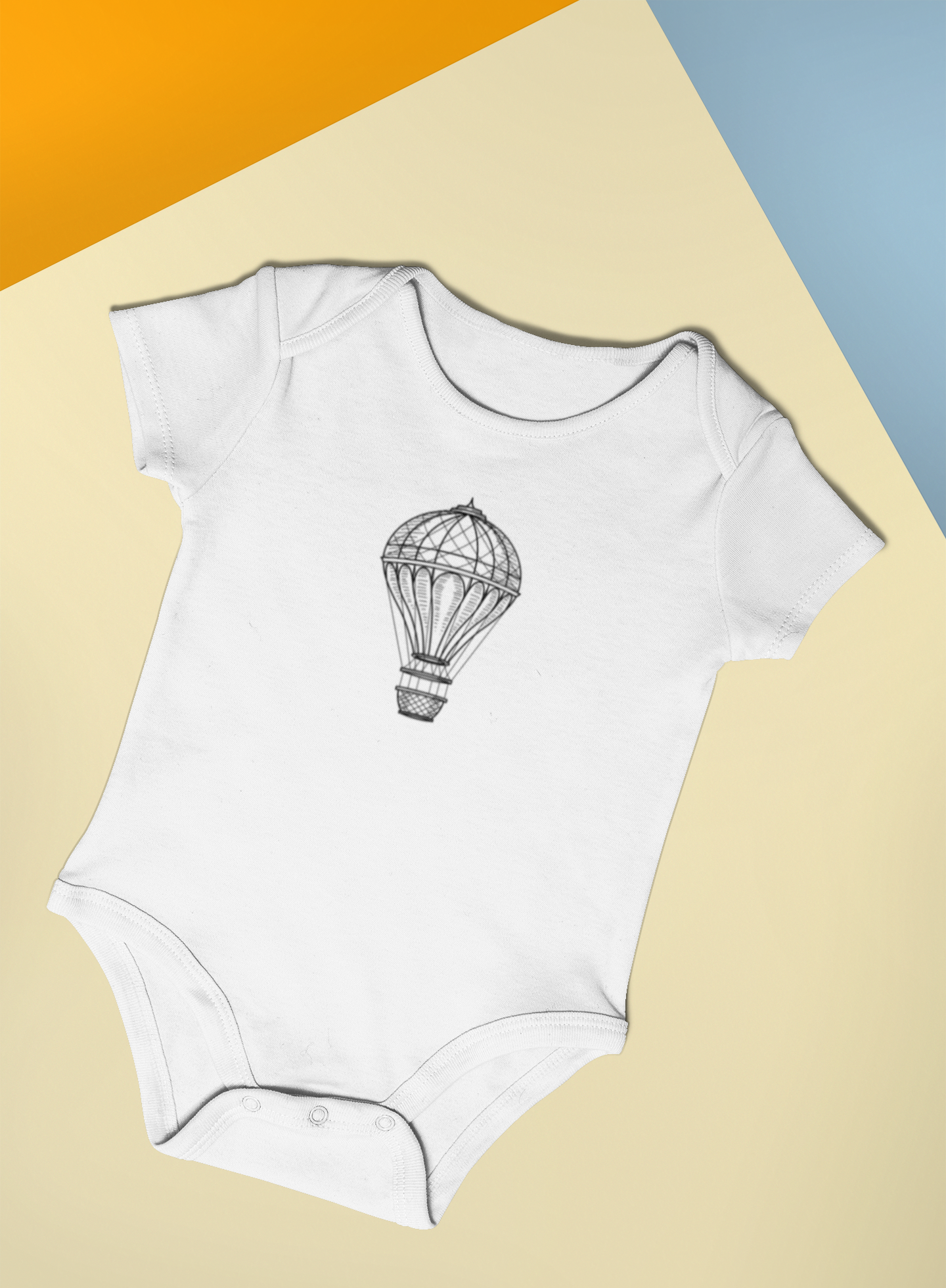 Hot Air Balloon... Organic Short Sleeve Onesie