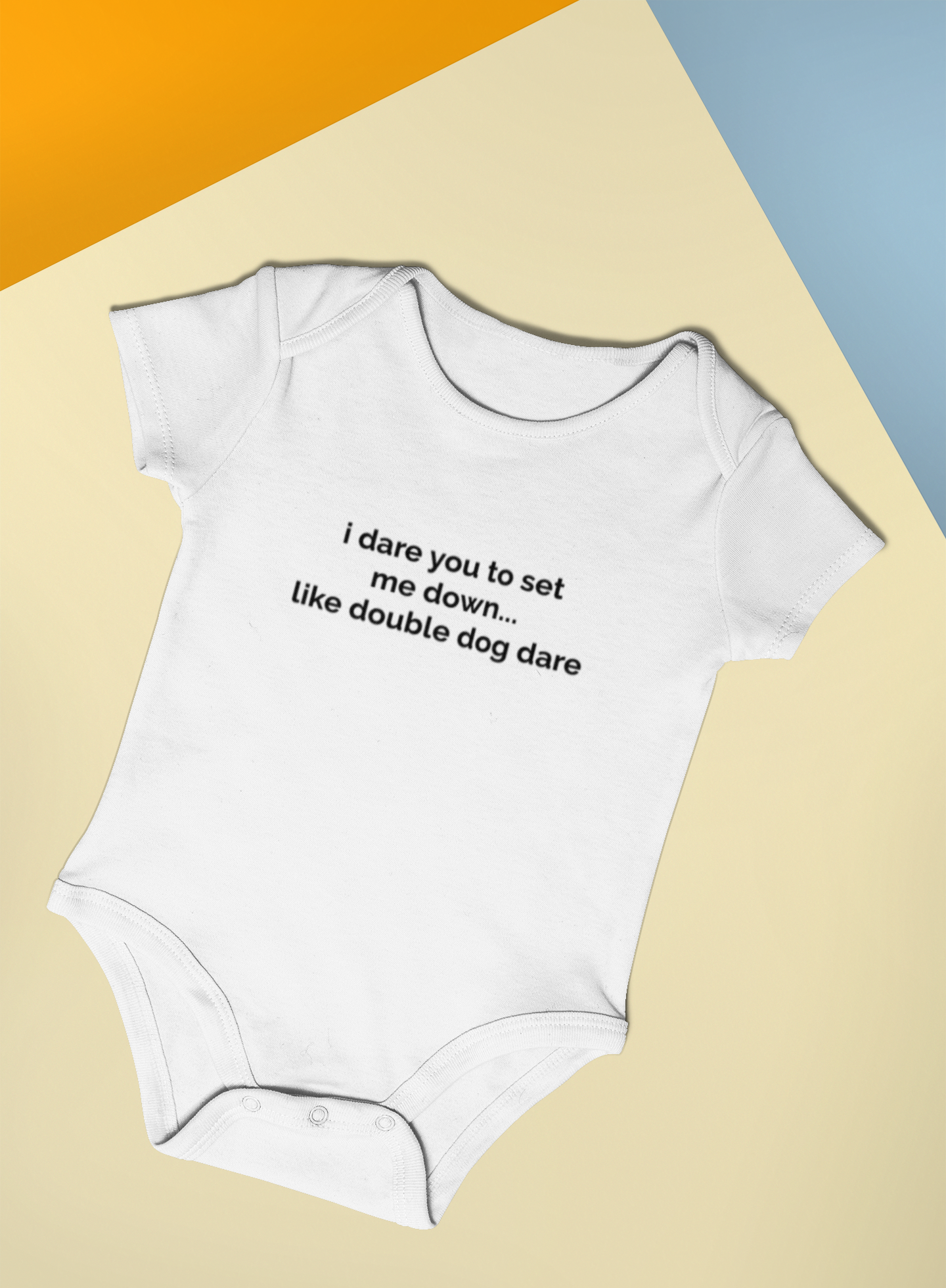 Whimsical Double Dog Dare - Organic Short Sleeve Onesie