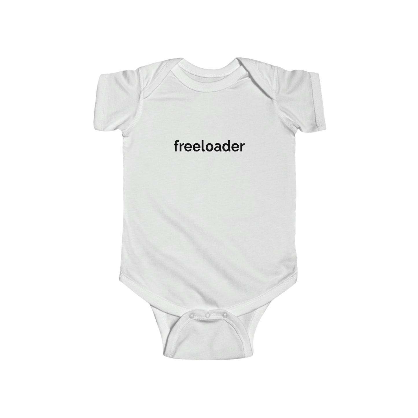 Whimsical Freeloader - Baby Organic Short Sleeve Bodysuit