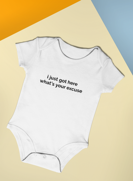 I just got here... Organic Short Sleeve Onesie